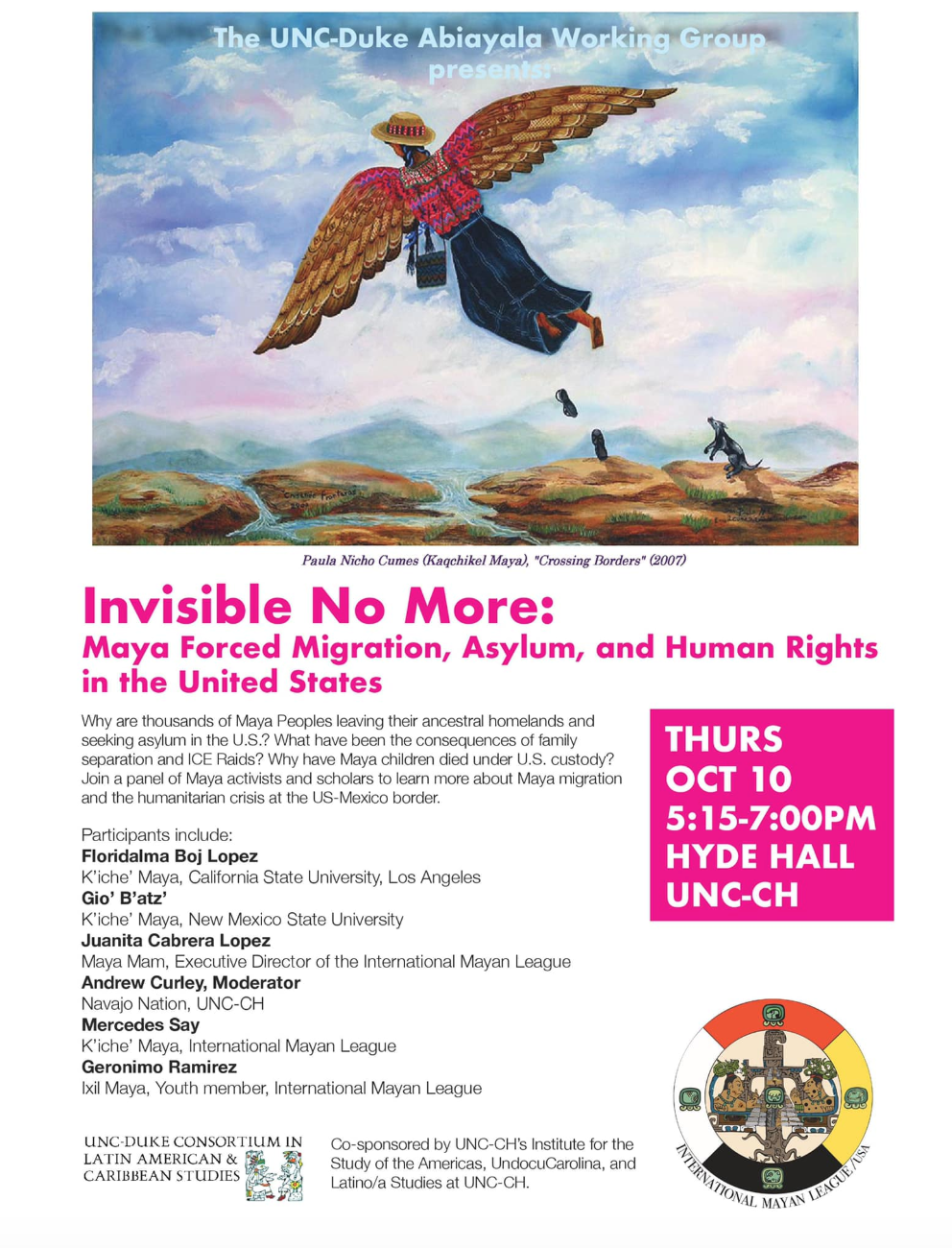 Invisible No More event flyer