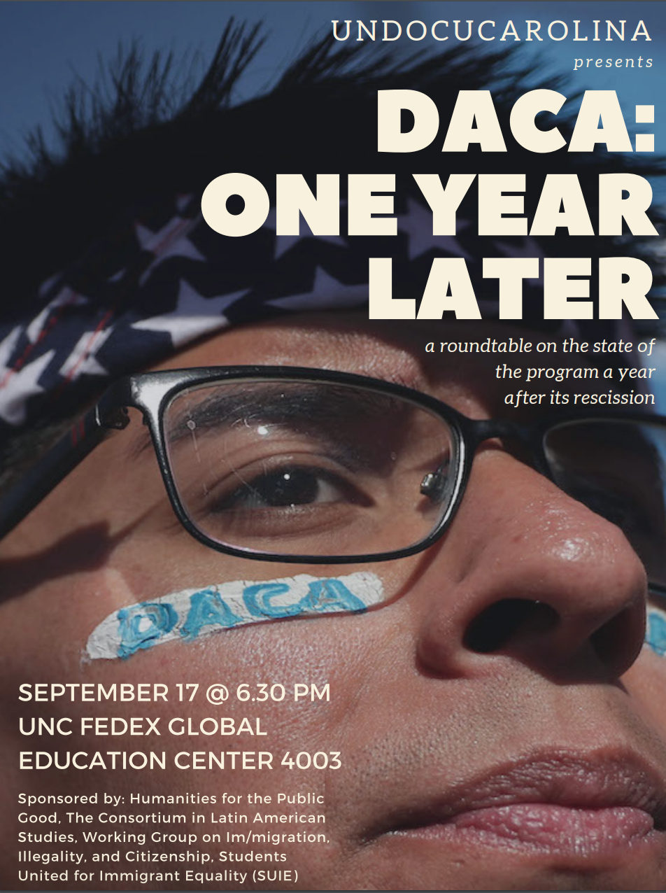 DACA: One Year Later flyer
