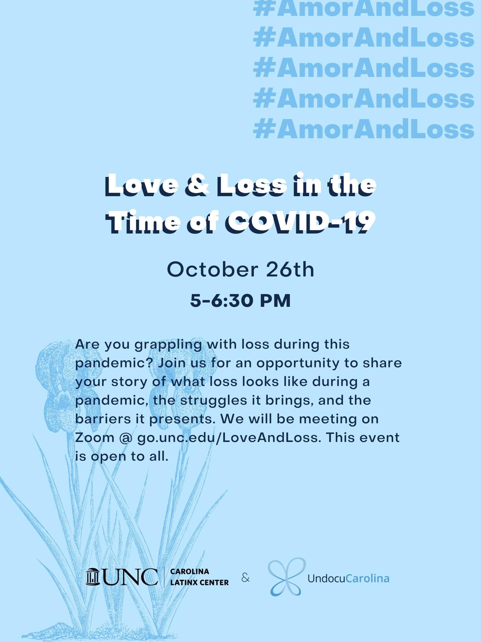 Love and Loss event flyer